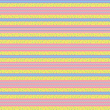 horizontal stripe with dots. easter coordinate seamless pattern. clipart