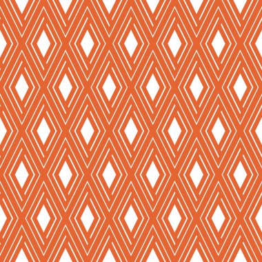 Basit geometrik iç içe geçmiş elmas tekrarlama vektör deseni