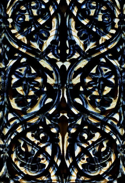 東洋の装飾品、抽象的なパターンの背景とコンピューターのコラージュ. — ストック写真