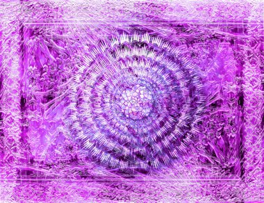 Mandala. Etnik dekoratif öğeler. Islam, Arapça, Indian, antik süsleme desen. Bilgisayar kolaj.