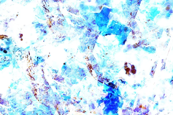 Sfondo astratto invernale, collage di computer. Colore blu e bianco . — Foto Stock