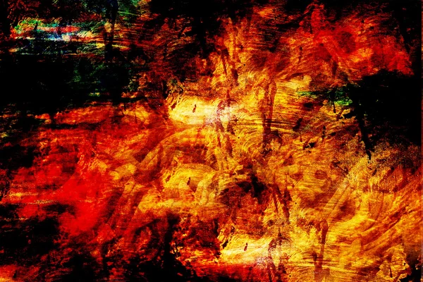 Pintura abstrata, grunge misturado dos meios, pintura original e colagem do computador . — Fotografia de Stock