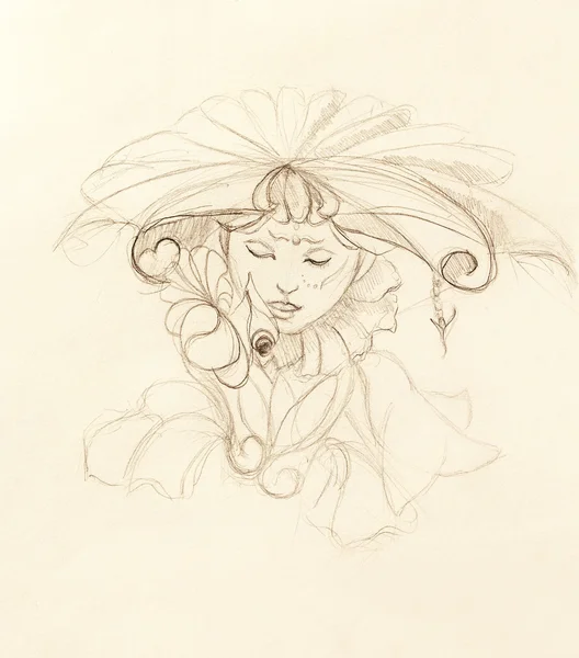 https://st2.depositphotos.com/4256003/10970/i/450/depositphotos_109700586-stock-photo-mystic-woman-with-flower-pencil.jpg