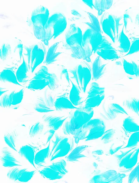 Pétalos de flores sobre fondo blanco. Color azul . —  Fotos de Stock