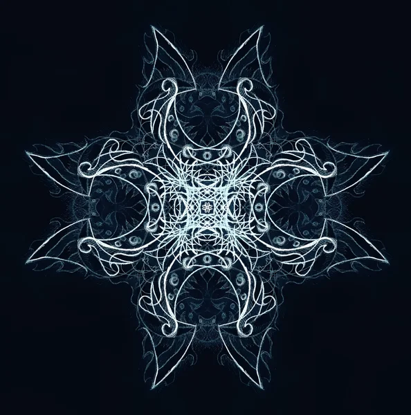 Mandala ornemental. Dessin original à la main et collage informatique. — Photo