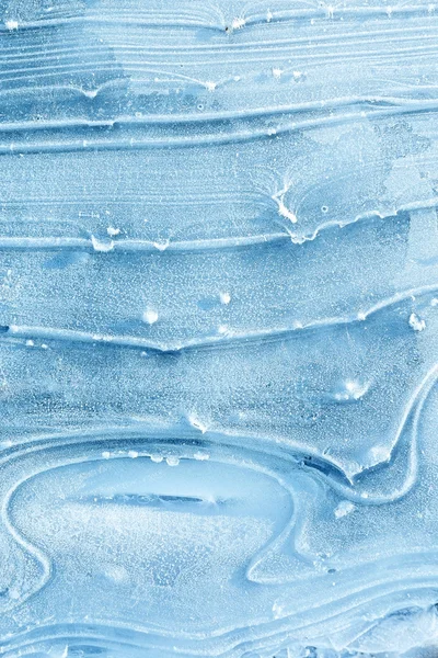 Texture de glace sur le lac gelé . — Photo