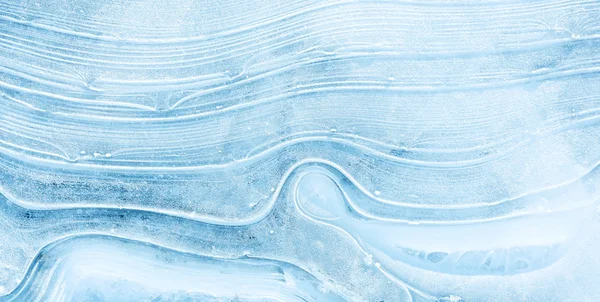 Textura de hielo en el lago congelado . — Foto de Stock