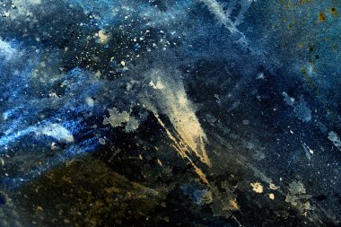 soyut resim bulanık ve lekeli yapısı ile. Renk efekti ve bilgisayar kolaj. Kış donma etkisi.