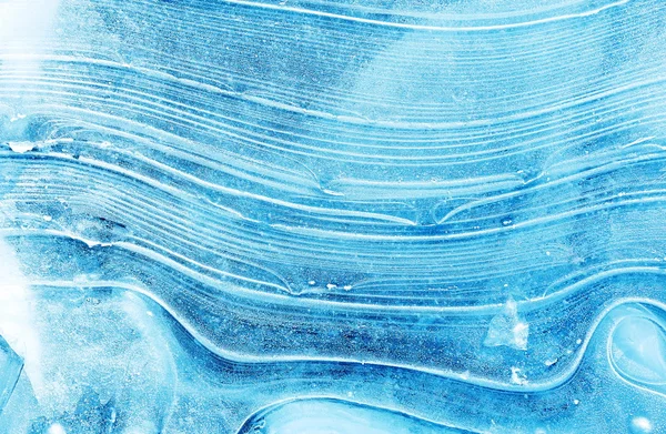 Текстура льоду на замерзлому озері . — стокове фото