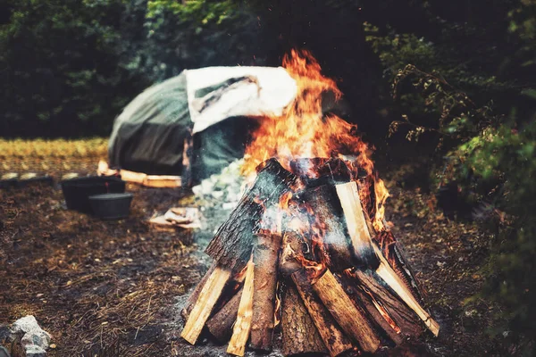 Natursauna für spirituelle Zeremonien. — Stockfoto