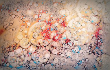 Gizemli renk soyut arkaplan, çember bokeh