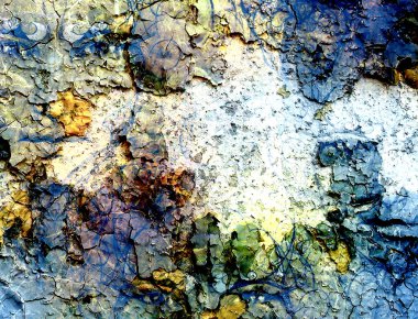 yapının arka plan ve süs mistik yüz, kolaj