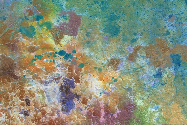 Цветной потрескавшийся фон, с пятнами . — стоковое фото