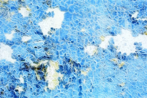 Texture della parete blu crepitio, colore sfondo crepitio, con effetto frattale — Foto Stock