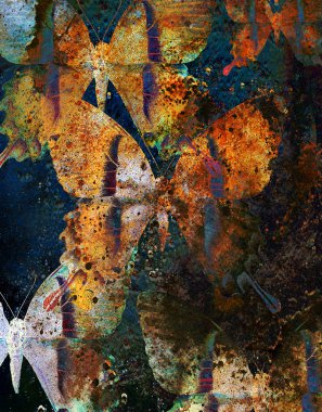 ipten kelebek, karışık orta, yapısı arka plan çizimi.