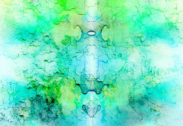 Abstrakt bakgrund med ljus grön och blå spraka struktur — Stockfoto