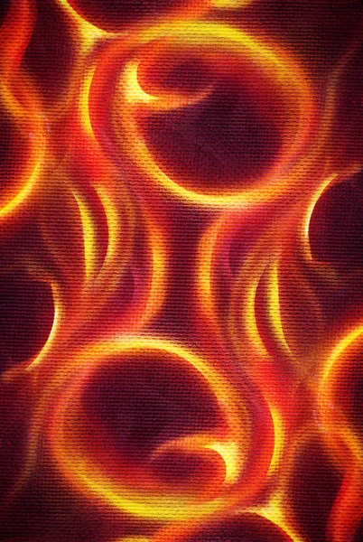 Живопись орнаментального огня . — стоковое фото