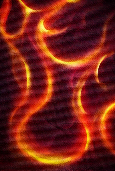 Ornamentale Feuermalerei. — Stockfoto