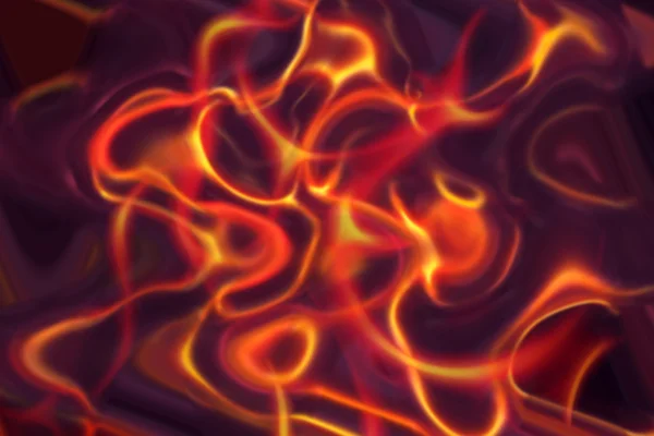 Abstract fire flames on a black and violet  background — Stock Photo, Image
