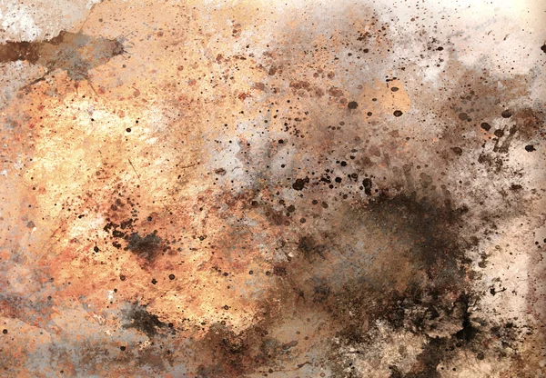 Fondos de color abstracto, collage de pintura con manchas, estructura oxidada — Foto de Stock