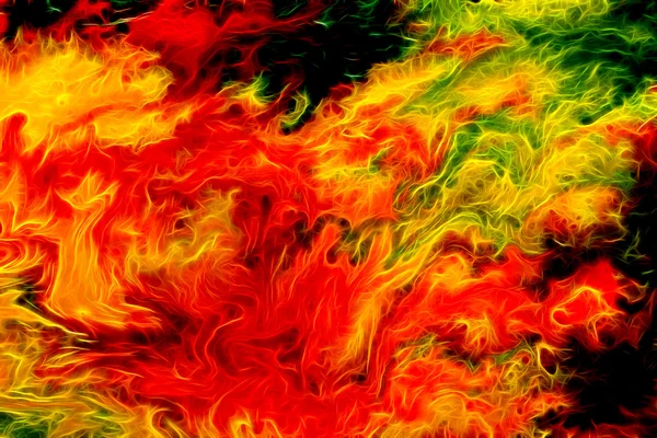 Abstract color Backgrounds, painting collage, Fire fractal effect — Stock Photo, Image