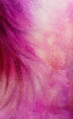 Abstract pink background and pink women hair.