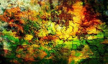 Color Abstract background and spots with desert crackle