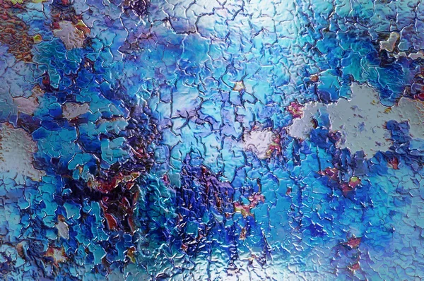 Color abstract background and desert crackle, glass effect. or ice structure. — Zdjęcie stockowe