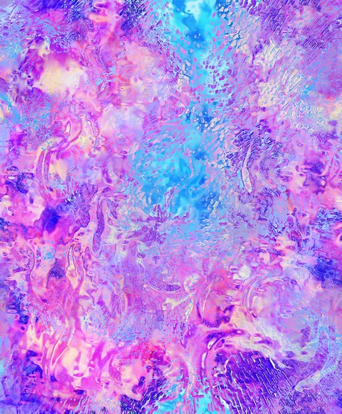 색상 추상 배경 및 유리 효과 핑크와 하늘색 색상 — 스톡 사진