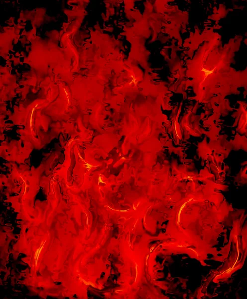 Hermoso abstracto ardiente sobre un fondo negro — Foto de Stock