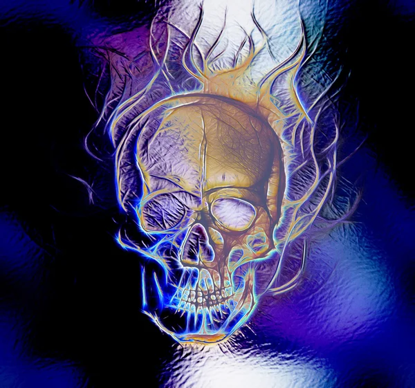 Purple Fire Skull Blue Flame Skull HD phone wallpaper  Pxfuel