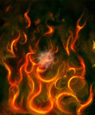 Renk arka plan ve çöl çıtlamak, bilgisayar kolaj.