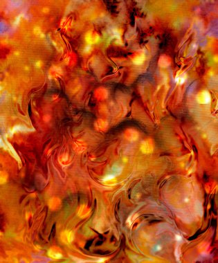 Color Abstract background and spots and fire effect and circle bokeh