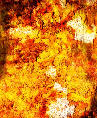 Color Abstract background and spots with wood structure, computer collage.