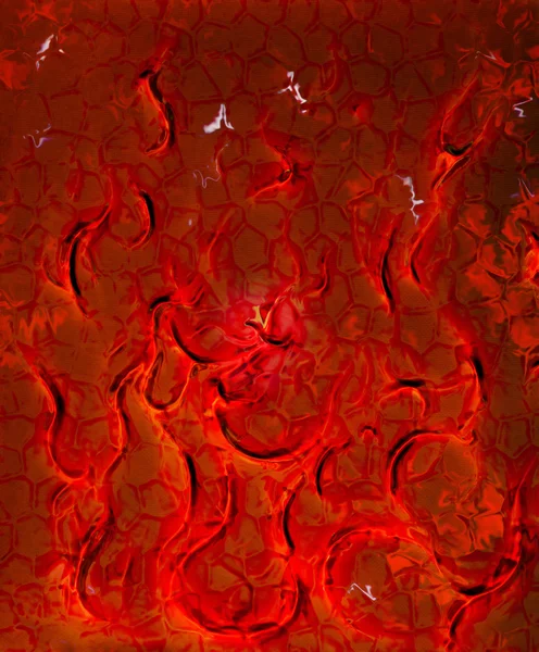 Farbe abstrakter Hintergrund und Feuereffekt, Computercollage. — Stockfoto