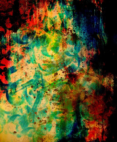 Цвет Абстрактный фон и пятна с цветовым эффектом, компьютерный коллаж . — стоковое фото