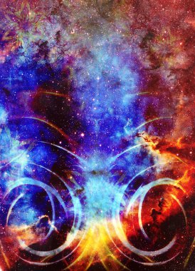 Nebula, kozmik uzay ve yıldızlar, mavi kozmik soyut arka plan. Bu görüntünün elementleri NASA tarafından desteklenmektedir.