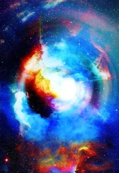 Nebel, Kosmischer Raum und Sterne, blauer kosmischer Hintergrund. Elemente dieses von der NASA bereitgestellten Bildes. — Stockfoto