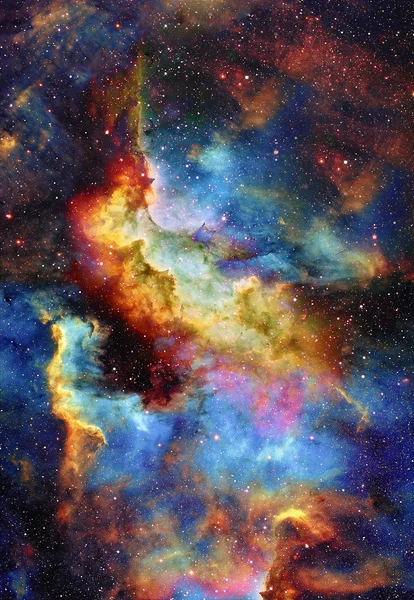 Nebulosa, Espacio cósmico y estrellas, fondo cósmico abstracto azul. Elementos de esta imagen proporcionados por la NASA. —  Fotos de Stock
