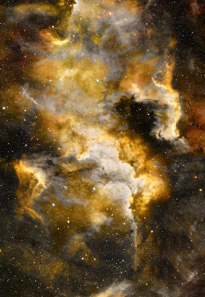 Туманность, космическое пространство и звезды, синий космический абстрактный фон. — стоковое фото