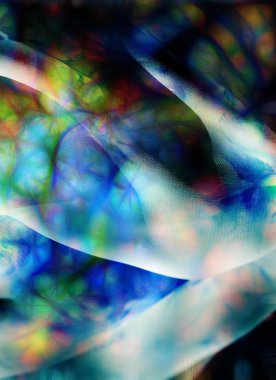 Renk arka plan ve renk efekti, bilgisayar kolaj ile noktalar.