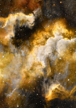 Nebula, Kozmik uzay ve yıldızlar, mavi kozmik soyut arkaplan.