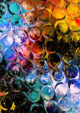 Soyut arkaplan ve cam efekti ve ışık dairesi yapısı.