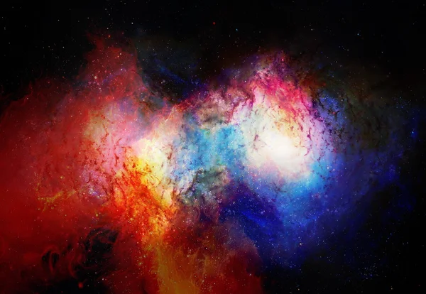 성운, 우주 공간과 별들, 푸른 우주의 추상적 배경. NASA 가 제공 한 이형상의 요소들. — 스톡 사진