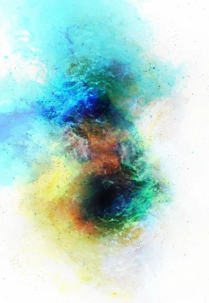 星雲、宇宙空間と星、青い宇宙抽象的な背景。NASAによって提供されたこの画像の要素. — ストック写真