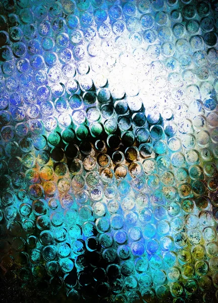 Woman eye in cosmos  pace and glass effect, Abstract background. — 스톡 사진