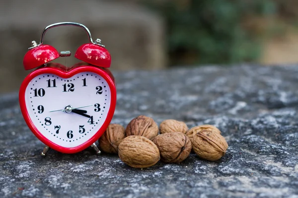 Red clock — Stock Photo, Image