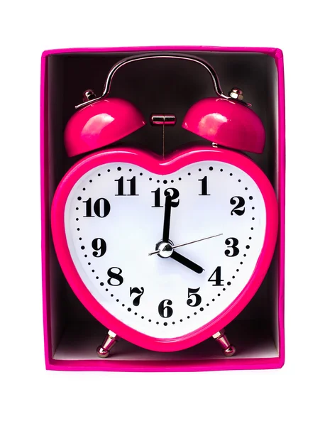 Beautiful metal alarm clock — Stock Photo, Image