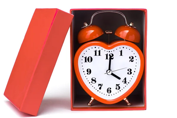 Beautiful metal alarm clock — Stock Photo, Image