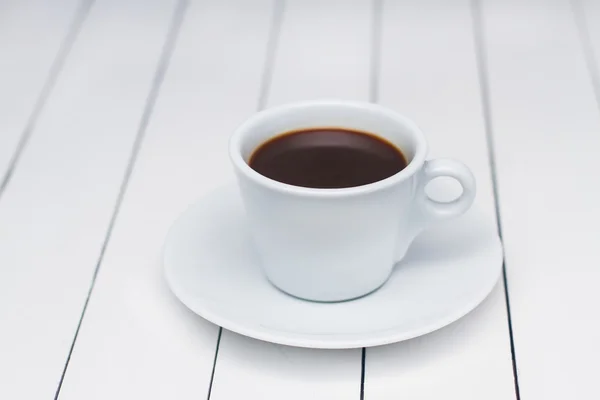 Taza de café y granos de café — Foto de Stock